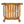 Outdoor Dining Chair Set of 4 with Curved Acacia Wood Arms and Cream Cushions