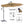Outdoor Cantilever Patio Umbrella with 32 LED Lights, 10 ft