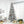 9 Foot Pine Snow Flocked Artificial Christmas Tree with Realistic Branches - White