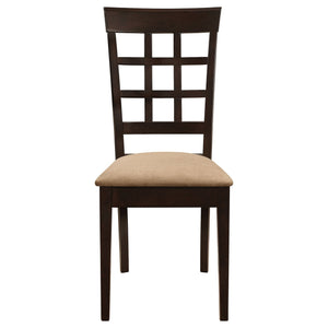 Lattice Back Dining Chair (Set of 2) - Brown