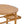 Outdoor Bar Cart With Foldable Tabletop & Removable Trays - Teak