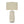 Contemporary Lighting Table Lamp in Cream Ceramic and Beige Fabric