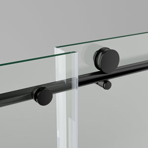 56-60"W x 76"H Frameless Sliding Shower Door with Premium Tempered Glass