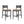 Modern Outdoor Bar Stools With Backrest And Footrest (Set of 2)