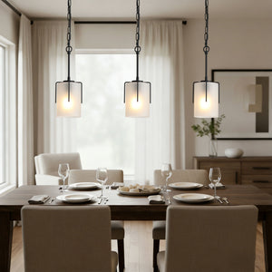 Adjustable Cylindrical Pendant Light