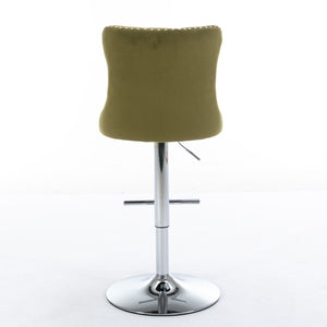 Swivel Adjustable Height Barstools Set of 2