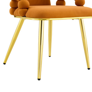 Puffy Bubble, Ball Chain Chair With Armrests For Dining Room (Set of 2)
