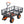Metal Garden Dump Cart with Easy-Assemble Frame and Convertible Handle