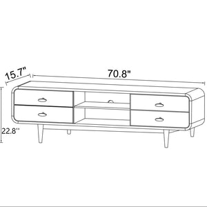 Alexa - TV Stand - Dark Brown / Wood