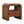 Solid Wood Darcy Nightstand, 1 Drawer and Open Shelf, Chestnut