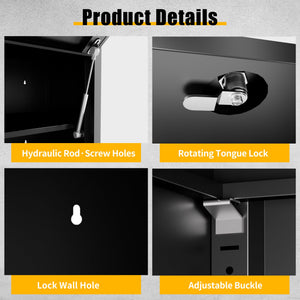 Heavy Duty Metal Wall Mounted Tool Storage Cabinet