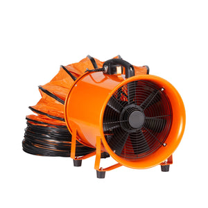 Portable Ventilator, 12 Inch Heavy Duty Cylinder Fan with 33ft Duct Hose