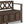 Amherst Solid Wood Entryway Storage Bench in Farmhouse Brown