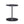 Round Coffee & End Table Set - Black