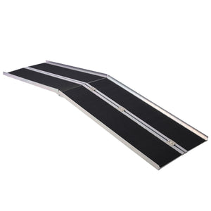 Portable And Foldable Wheelchair Ramp With Non-Skid Surface