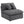 6 Piece Upholstered Modular Sectional Sofa With Reversible Cushions And Ottoman - Charcoal