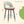 Upholstered Rotatable Bar Chair With Metal Legs For Dining Room