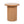 Kenzie - Fluted Pillar Round Accent Side Table - Light Natural Brown