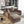 Deep Seat Convertible Sofa With Soft Pillows And Ottomans