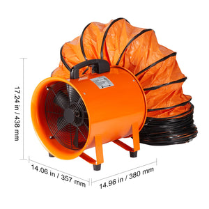 Portable Ventilator, 12 Inch Heavy Duty Cylinder Fan