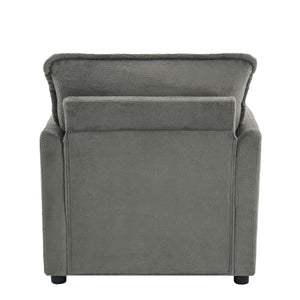 Modern Single Seat Accent Chair With Side Storage Pockets