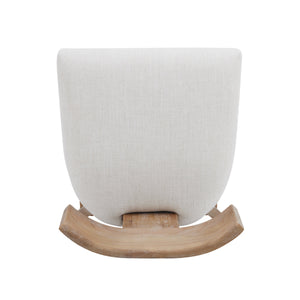 27" Upholstered Counter Stools Set of 2 with Solid Rubber Wood Frame
