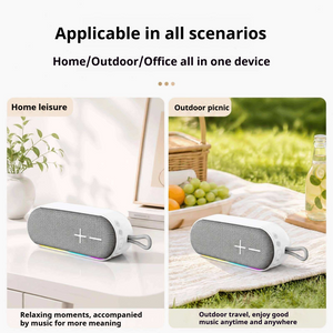 KP-845 Portable Outdoor Bluetooth Speaker Wireless Handheld Card-Compatible FM Radio RGB Lights Subwoofer In Stock