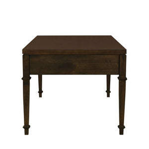 Fluted 2 Drawer Coffee Table - Brown
