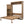 Queen Size Murphy Bed With Louvered Design And Multiple Storage Shelves - Wood