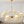 8-Light Rope and Fabric Shade Gold Chandelier