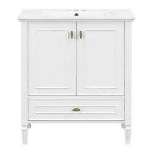 Freestanding Vanity With 1 Drawer & 2 Soft Close Doors With Door Mounted Storage
