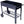 Elevated Mobile Raised Ergonomic Metal Planter Garden Bed With Wheels Powder Coated Steel - Black