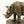 Set of 2 Rhino Bronze Bookends