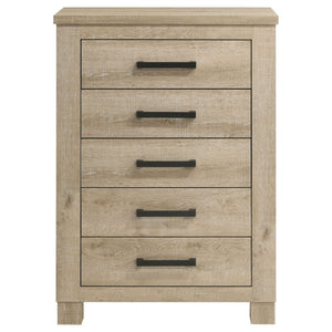 Sansome - 5 Drawer Bedroom Chest - Oak