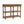 Solid Wood Spindle Woven Console