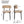Medieval - Curved Back Kitchen Dining Chairs (Set of 4) - Beige