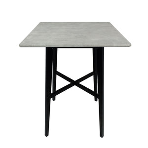 Modern Bar Height Dining Table, Rubberwood Legs and Laminate Table Top