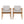 Outdoor Dining Chairs Set of 2, Teak Color Acacia Wood Frame