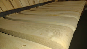 Wooden Porch Swing with Canopy