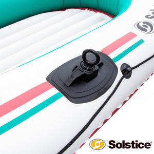 Swimline Solstice 30400 Voyager Inflatable 4 Person Fishing Leisure Boat Raft