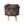 Roja Handcrafted Wool & Cotton Foot Stool with Eucalyptus Wood Frame - Dark Brown
