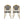 Outdoor Rattan and Aluminum French Bistro Chair Set
