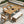 Outdoor Dining Set Rectangular Table With Umbrella Hole