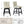 Upholstered Swivel Bar Stools High Back (Set of 2) - Cream White