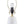 Textured Ceramic Table Lamp with Fluted Fabric Shade - White