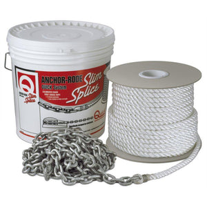 Quick Anchor Rode - 15' of 7mm Chain  300' of 1/2" Rope