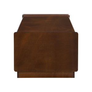Modern Rectangle Coffee Table with 4 Drawers and 2 Display Shelves