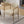 Beige PU Leather Dining Room Chair with Metal Frame