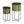 Set of 2 Textured Garden Pots
