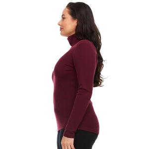 Women's 100% Merino Wool Turtleneck - Midweight